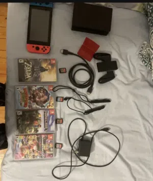 Nintendo switch 2019 refresh بالعلبه بتاعته