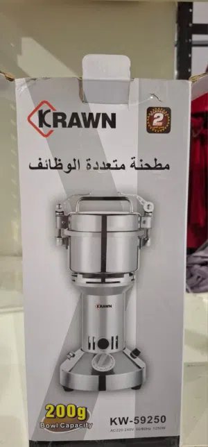 مطحنة توابل وحبوب كهربائية من ماركة كراون (Krawn)،