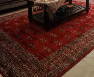 سجاد طيلوني حرير بلجيكي بحال الجديد بسعر 150 دينار فقط