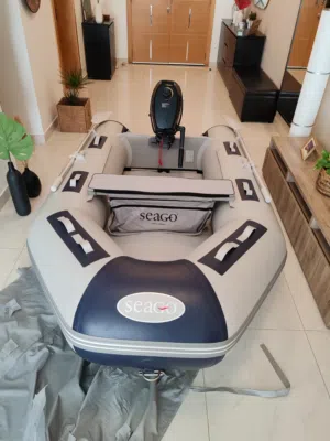 UK made Seago spirit 270 Tender rib boat with 6hp Hangiki outboard Engine