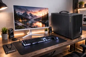 Mini-ITX PC كمبيوتر مع مواصفات قويه و حجم صغير
