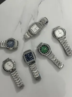 Patek Philippe . Analog & Digital . Silver . New4