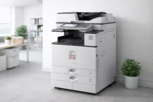 طابعة Ricoh متعددة الوظائف تطبع، تنسخ، وتعمل سكانر، تدعم A4 وA3، سرعة عالية، شاشة لمس