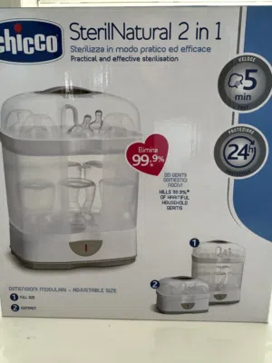 معقم بخاري كهربائي 2في 1 من تشيكو -SterilNatural 2in1