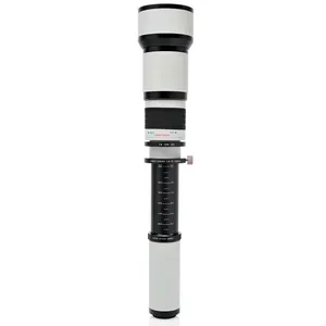 عدسة Opteka 650-1300mm (2X- 1300-2600mm) تقريب اكثر من 2 كيلومتر  ( كاش او تحويل )