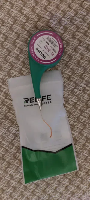 سلك ازاله قصدير الواح الكترونيه بدقه