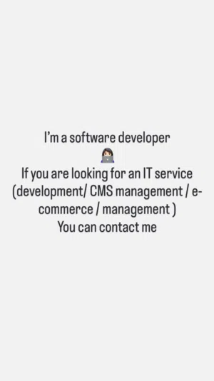 Software developer : IT specialist