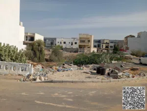 ارض سكني 200 متر زاوية شارعين منطقة الزاهيةResidential land, 200 sqm, corner plot on two streets,