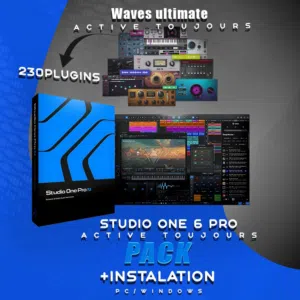 studio one 7 pro + plugins studio vst waves audio ultimate v14 pc win mac