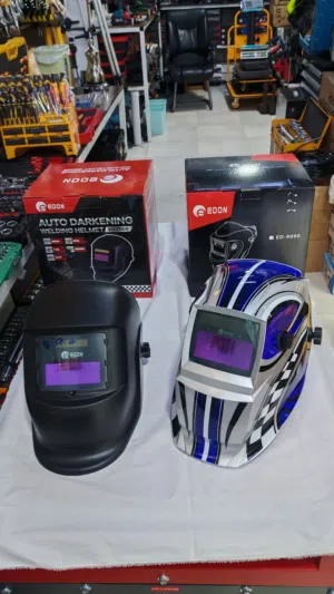 نضارة لحام هيلمت الكتروني خوذة الكترونية AUTO DARKENING WELDING HELMET مخفي شركة ايدون edon