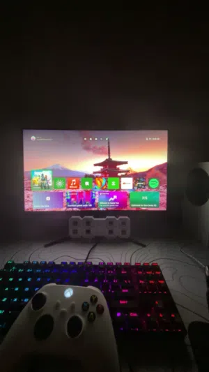 xbox series s with the monitor hz185 for 140