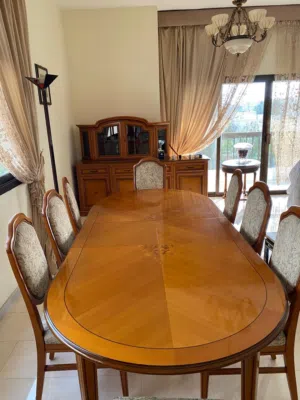 سفرة طعام فاخره خشب روز