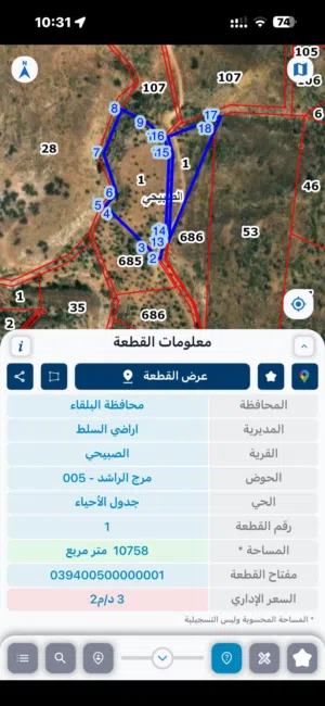 Farm Land for Sale in Salt Al Subeihi