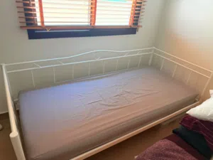 IKEA WHITE BED FRAME ONLY FOR SALE