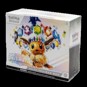 ( توصيل مجاني )Pokemon prismatic evolutions elite trainer box