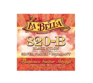 اوتار لييلى كلاسيك جيتار - La Bella 820 -B Flamenco with black trebles classical Guitar String Mediu