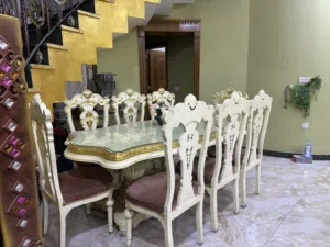 ميز طعام 8 كراسي كله خشب طبيعي و بافضل الاخشاب