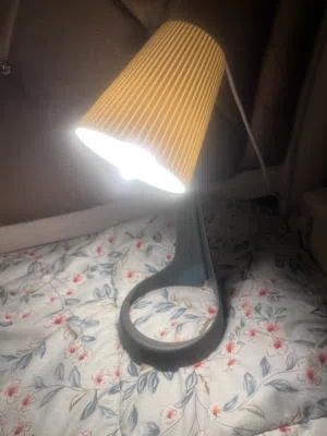 This is an IKEA SVALLET work lamp in dark grey.  مصباح عمل SVALLET باللون الرمادي الداكن