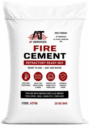 خلطة إسمنت حراري جاهز للاستخدام - Fire cement ready to used