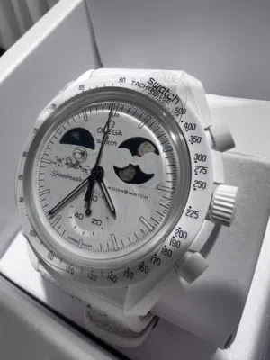 Omega x Swatch Mission to Earthphase Moonshine Gold “Cold