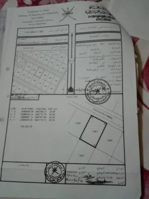 ارض للبيع في مدينة النهضة بالعامرات