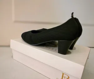 Flora Bella Black Block Heels Size 38 – Like New  Moving Sale