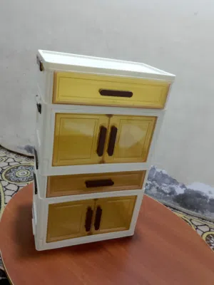 ترتيبك يبدأ من هنا!  خزانة بلاستيك عملية بتصميم جميل ولون ر حل مثالي لتنظيم أغراضك بكل