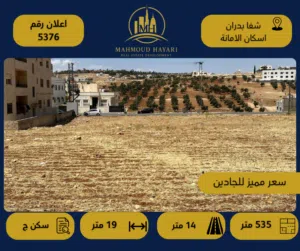 Residential Land for Sale in Amman Shafa Badran