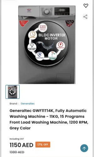 General amazing 11kg washing machine