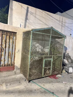 قفص حديد الطول 2متر العرض 1متر الارتفاع 2مترونصف
