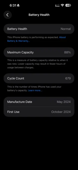 Iphone 15 pro max حاله ممتازه