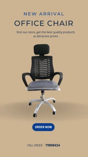 office & study chair also you can do gaming  كرسي مكتب وكرسي دراسة جديدين أيضًا يمكنك ممارسة الألعاب