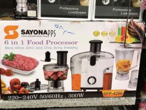 متعدد الاستعمالات 6  في 1 جهاز كل ست بيت محضرة العمر شركة سايونا SAYONA