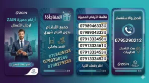 Zain VIP mobile numbers in Zarqa