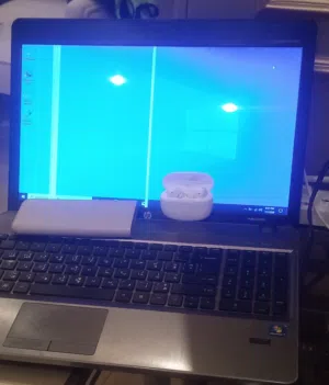 لاب توب hp و باور بانك و سماعات