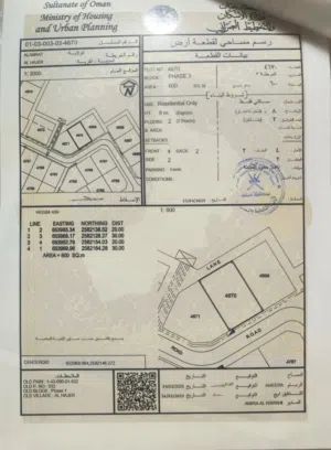 Residential Land for Sale in Muscat Amerat