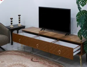 ميز TVتركي لفتره محدوده تخفيضات سارعو الحجز قياس 180 سم صبغ حراري والقبق هاي كلاس