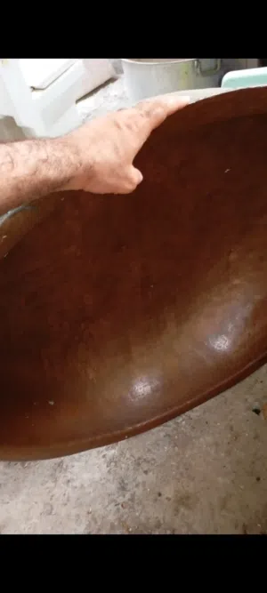 مرجل نحاس صفر كبير