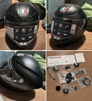 AGV Helmet K6 S, Sena 50C Motorcycle Communication & 4K Camera System