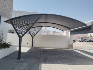 العرض الاقوى في سلطنة عمان سارع للحجز  لمدة اسبوع مضلة قوسية لسيارتين خرسانية مع ديزاين  ب335 ريال