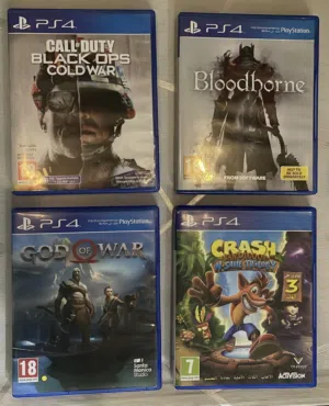 بيعه سريعه اشرطه لبلايستيشن 4 شغالين وامورهم تمام تواصل وياي عالخاص وقلي شخاطرك فيه حط سعرك وشيل