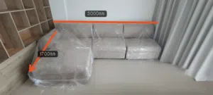 Brand New L-Shape Sectional Sofa (300cm x 170cm) - Factory Wrapped