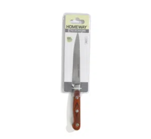 5-Inch Utility Knife with Wooden Handle