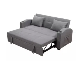 كنب وسرير نوم لشخصين (( يوجد اثاث بيتك كامل صاله وسفره طعام ومطبخ وغرفه نوم)