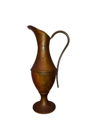 كأس نحاسي أصلي L Lecellier Villedieu قطعة تحف نادرة قديمة