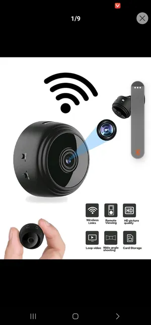 كاميرا واي فاي صغيرة A9 قطعة واحدة، كاميرا صغيرة لاسلكية ذكية مع أمان المنزل