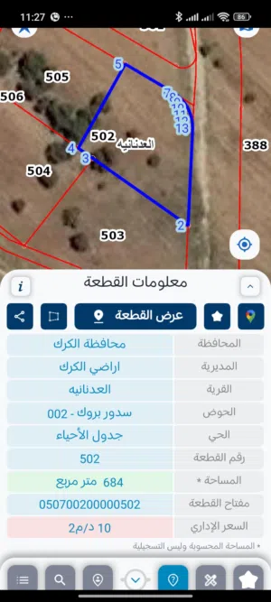 ارض سكنيه للبيع