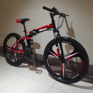 BMW Superbike X6 26 Foldable Mountain Bike  21 Gear Speed  Full Suspension  Dual Disc Brakes
