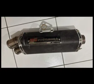 original YOSHIMURA Tri-Oval dual tip full carbon fiber slip on exhaust (gsxr600, 750).