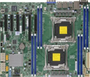 لوحة سوبر ميكرو موديل x10drl-i لوحة سيرفر قوية جدا + معالجين الإصدار الرابع xeon 2690 v4 مع المبردين